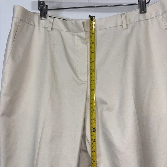 Brooks Brothers Advantage Chino Pants Women's Size 14 Beige 100% Cotton - Picture 4 of 12
